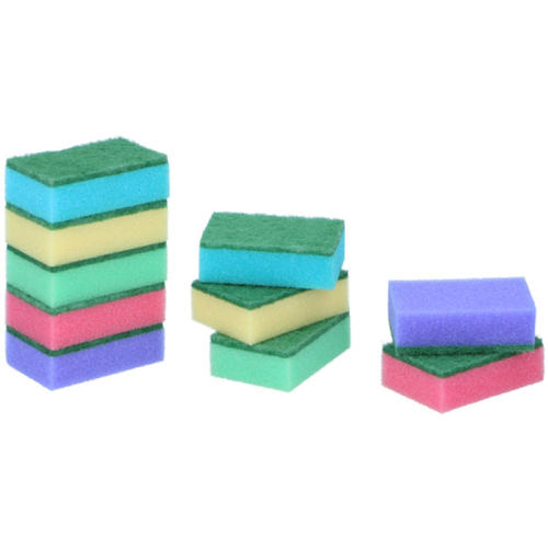 CONJUNTO 10 ESFREGÕES ESPONJA SORTIDO