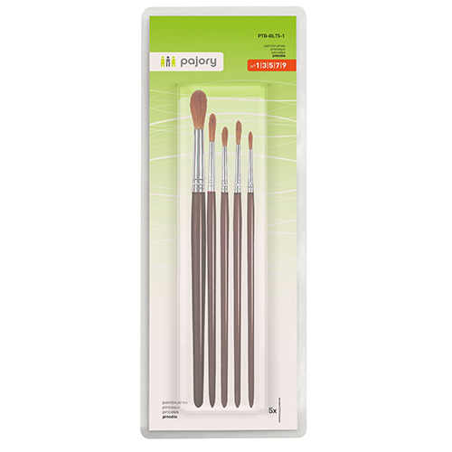 BLISTER 5 PINCÉIS FEGOL Nº1;Nº3;Nº5;Nº7;Nº9 PTB-BLT5-1
