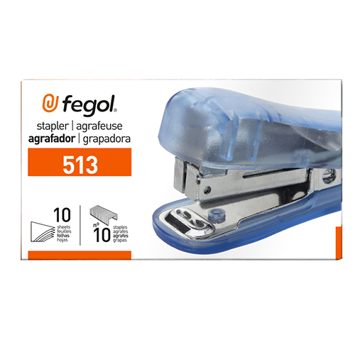 AGRAFADOR MINI Nº10 FEGOL 513 10 FOLHAS