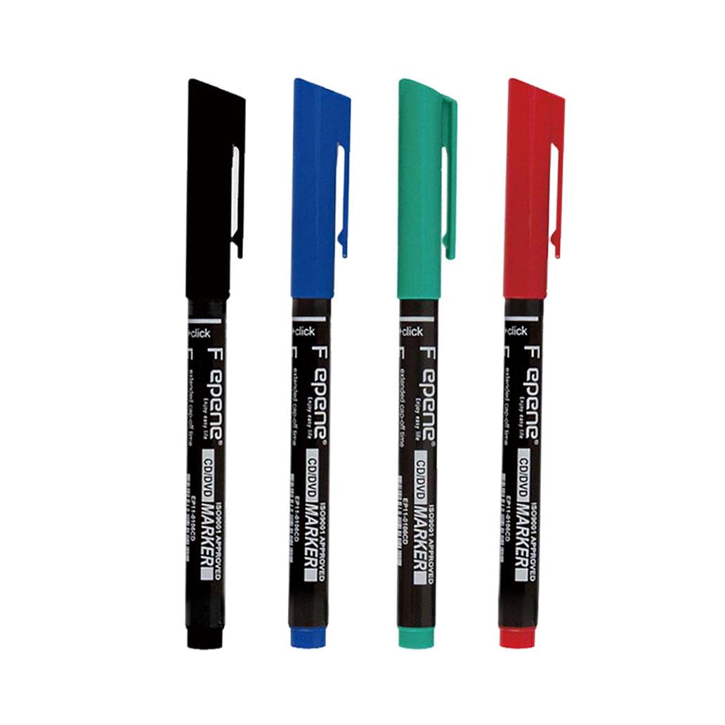 Marcador Permanente Fino Epene 2016CD 0,6mm 4 Cores 4un