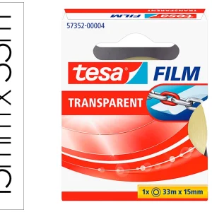 Fita adesiva tesa practic 33 mt x 15 mm.