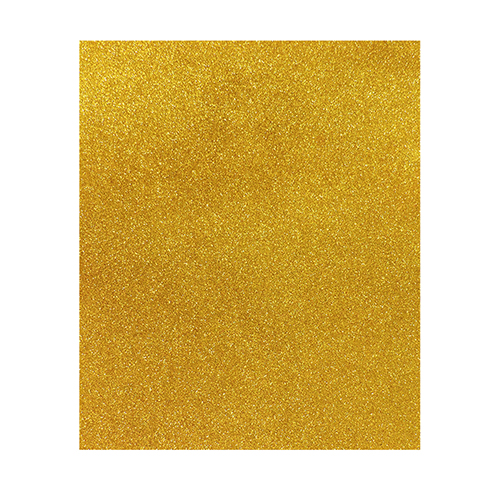 PLACA BORRACHA EVA GLITTER 40X60CM OURO