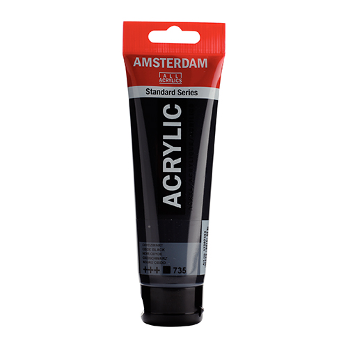 TINTA ACRÍLICA AMSTERDAM 120ML 1709-735 PRETO OXIDO