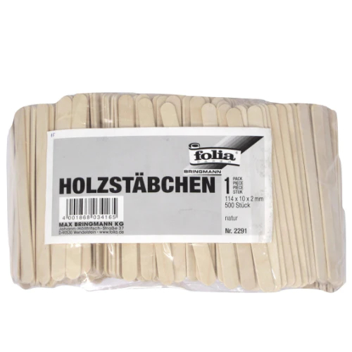 PACK 500 PAUS DE GELADO 114X10X2MM FOLIA 2291