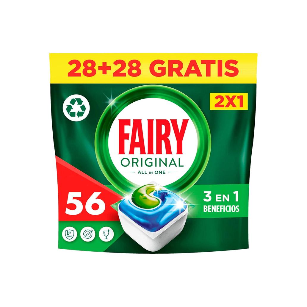 Detergente Máquina Loiça Pastilhas Fairy Original 28+28un