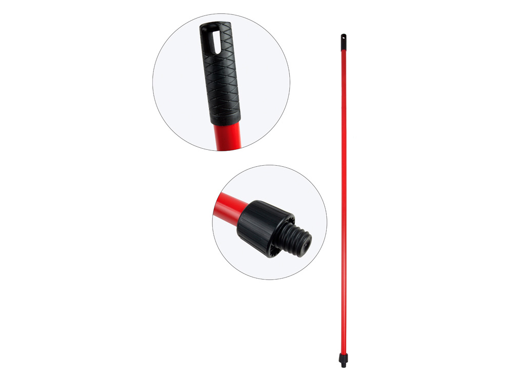 Cabo para vassoura ou esfregona em metal universal com adaptador sp 140 cm. - Image 2