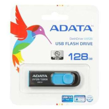 AUV128-128G-RBE - FLASH MEMORY 128GB USB3.2 ADATA UV128 BLACK/BLUE