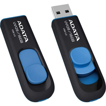 AUV128-256G-RBE - FLASH MEMORY 256GB USB3.2 GEN1 5GBPS ADATA UV128 BLACK/BLUE