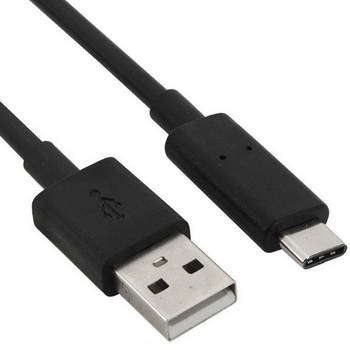 CAI069AC18 - CABO USB TIPO A M PARA TIPO C M PRETO 1.8M BRAID