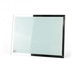 Moldura fotográfica em vidro sublimável 18x23x0,5 cm, com rebordo em bisel espelhado