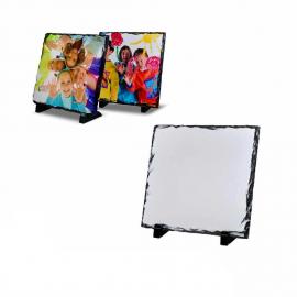 Rochas de Ardósia Decorativas Sublimáveis Quadradas | Várias Medidas em Brilho ou Fosco 15 cm x15 cm