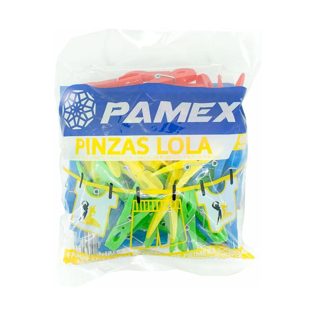 Molas Roupa Plástico Cores Sortidas 60un