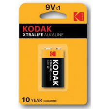 Pilha Alcalina 9V 6LR61 - KODAK