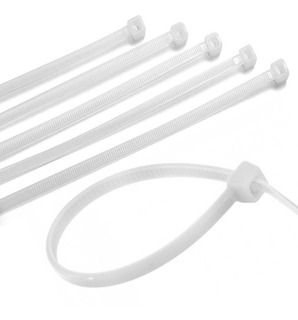 Abraçadeiras de Nylon 200 x 3.6mm Aigostar Brancas - Pack 40 unidades