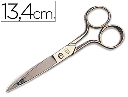 Tesoura para escritorio, em aco inoxidavel 5'' (134 mm).