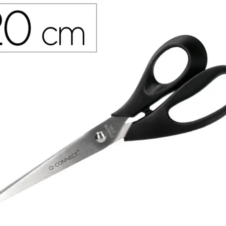 Tesoura para escritorio q-connect blister 1- 8'' ( 200 mm).