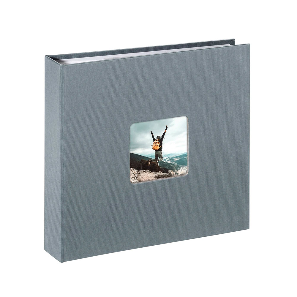 Álbum Fotos 22,5x22cm 80 Folhas Fine Art Cinza