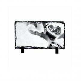 Rochas de Ardósia Decorativas Sublimáveis Quadradas | Várias Medidas em Brilho ou Fosco 12 cm x 22 cm